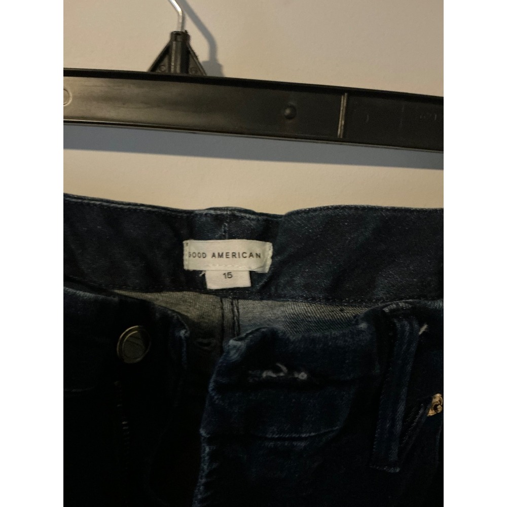 Good American Good Leg  High Rise Skinny Jeans Dark Indigo Blue Size 15 - Picture 2 of 3